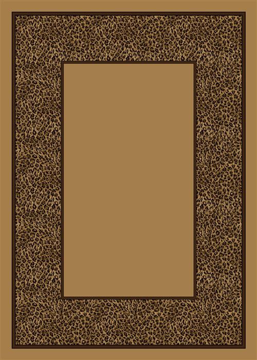 Wasabu-04306 Golden Leopard 7'8"X10'9" Rectangular