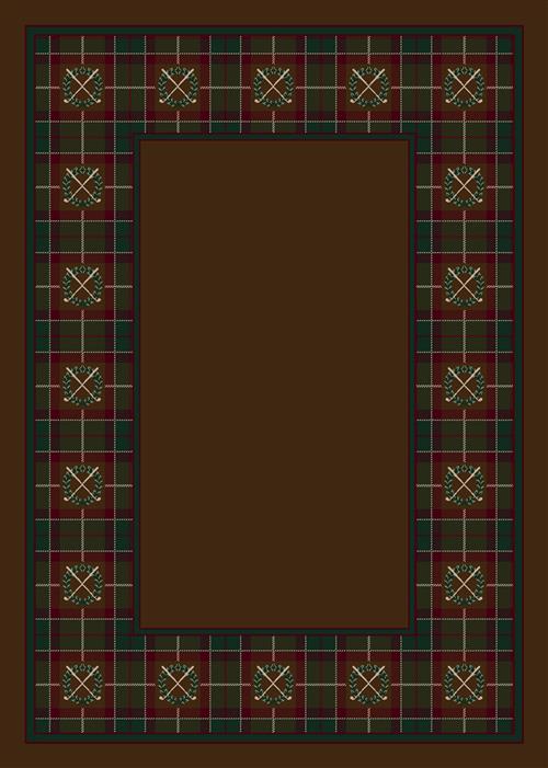 Country Clubs-05006 Dark Amber 7'8"X10'9" Rectangular