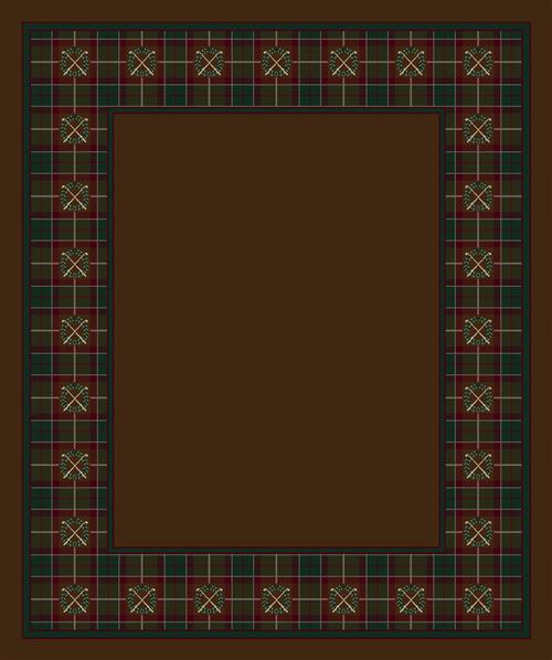 Country Clubs-05006 Dark Amber 10'9"X13'2" Rectangular