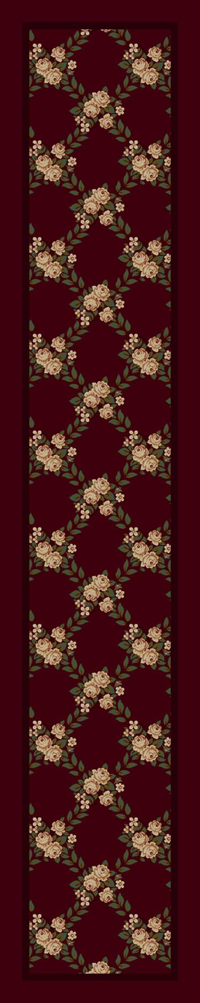 Rose Bower-10806 Cranberry Ii 2'4"X11'8" Runner