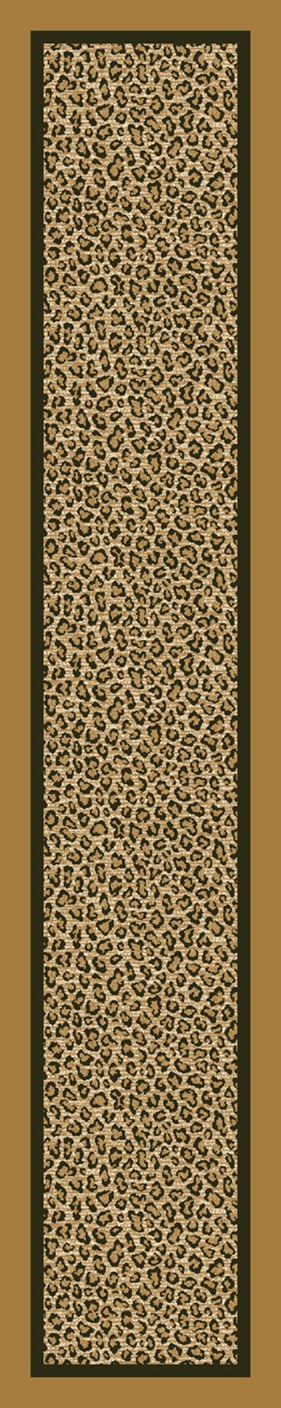 Asmora-04306 Light Leopard 2'4"X11'8" Runner