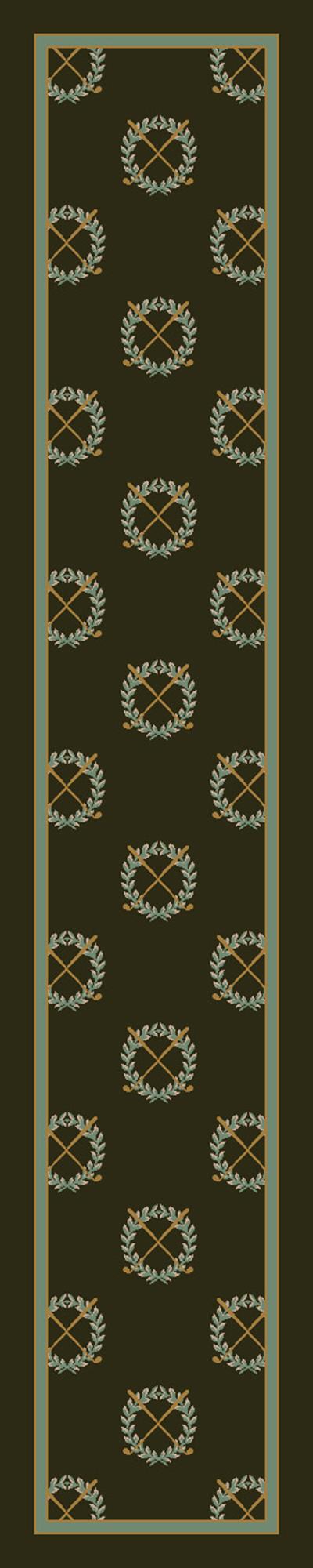 Rutherford-11506 Olive 2'4"X11'8" Runner