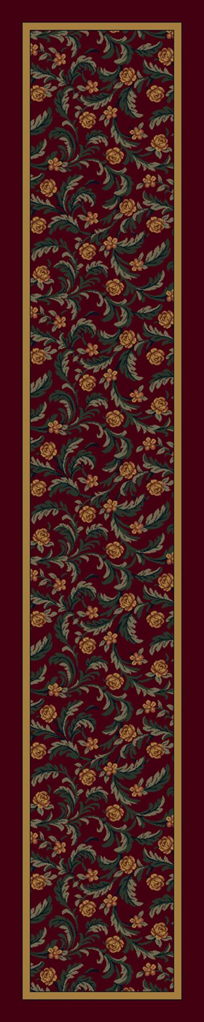Latin Rose-10006 Garnet Ii 2'4"X11'8" Runner