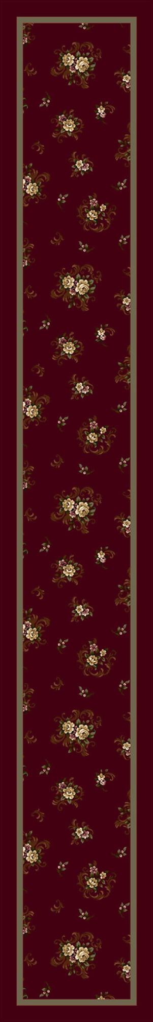 Cameo Rose-10006 Garnet Ii 2'4"X15'6" Runner