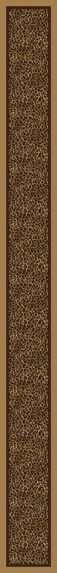 Wasabu-04306 Golden Leopard 2'4"X23'2" Runner
