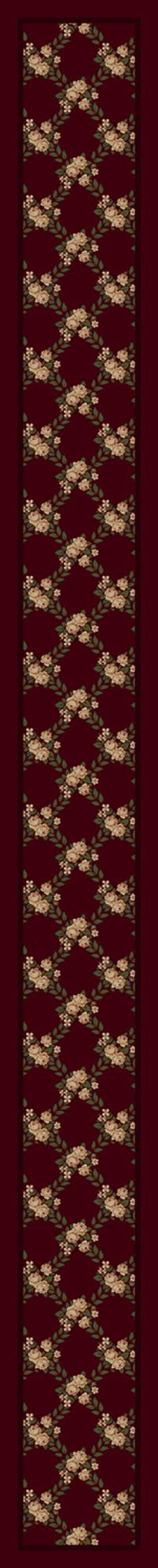 Rose Bower-10806 Cranberry Ii 2'4"X23'2" Runner