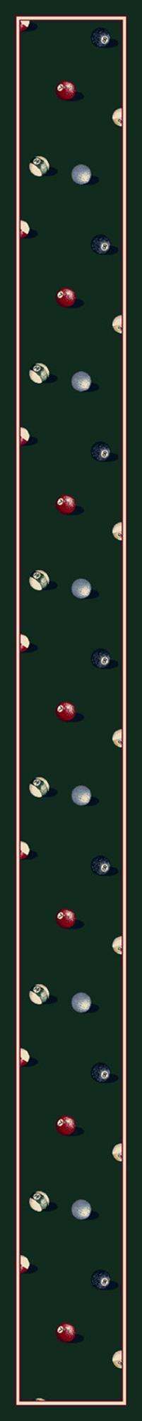 Billiards-11006 Emerald 2'4"X23'2" Runner