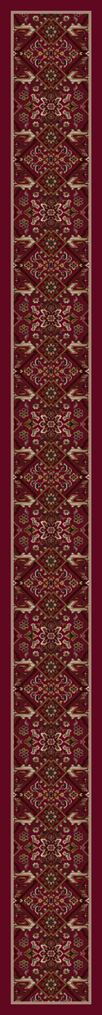 Kabul-08506 Brick 2'4"X23'2" Runner