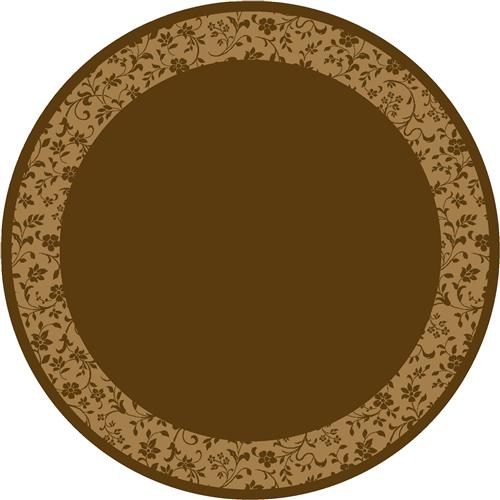 Brocade-05406 Golden Amber 7'7"X7'7" Round