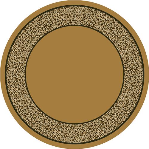 Asmora-04306 Light Leopard 7'7"X7'7" Round