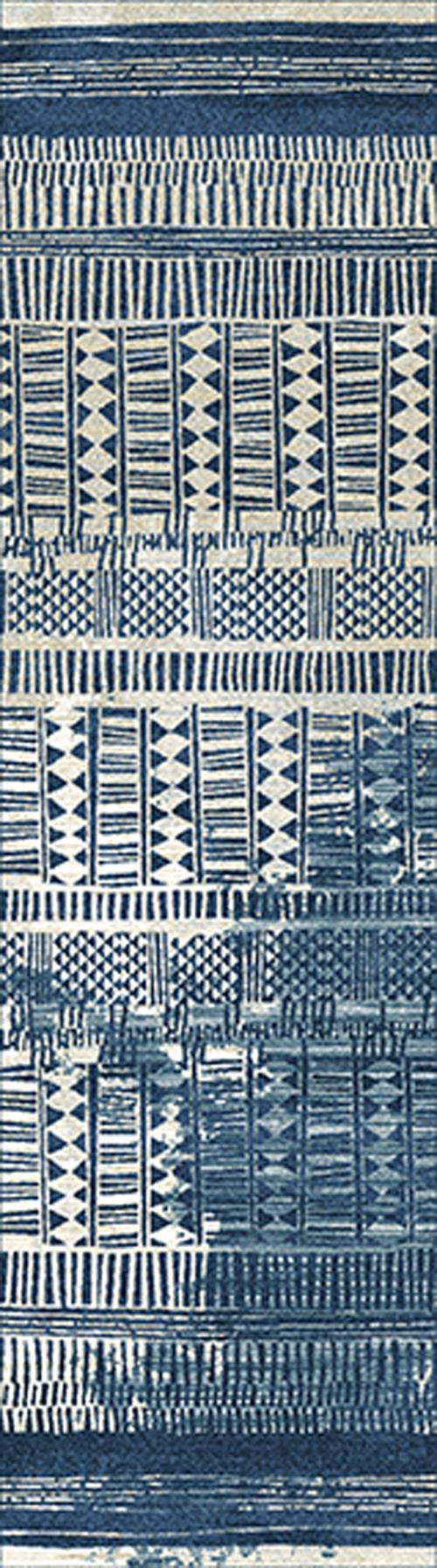 Fulani-India Ink 2'1"X7'8" Runner