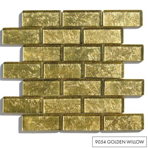 Folia in Golden Willow Glass Tile