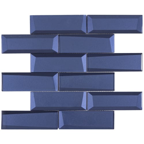 Monet Magic in Marina Bricks Glass Tile