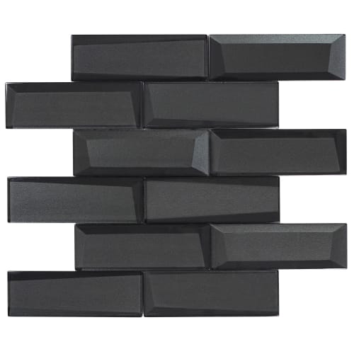 Monet Magic in Smokey Bricks Glass Tile