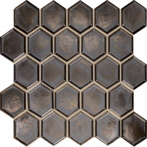 Artefino Jewel In Antiqued Brass Hex