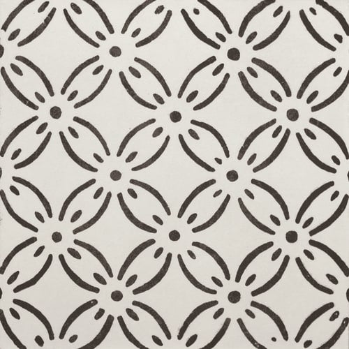 A Mano in Bianco Antico Deco 2 Tile
