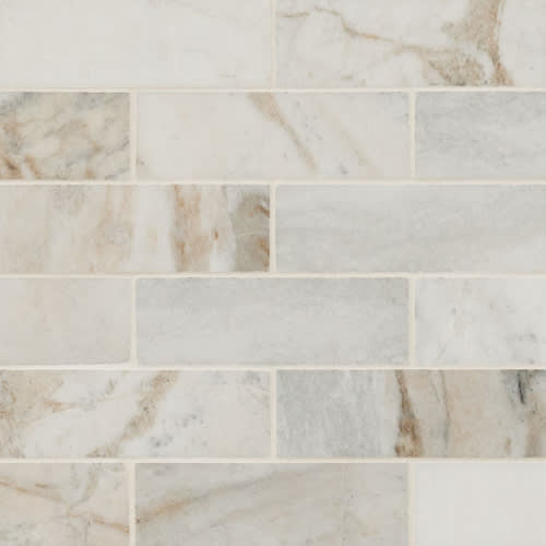 Arabescato Venato White in Arabescato Venato White Tile 2x6 Natural Stone