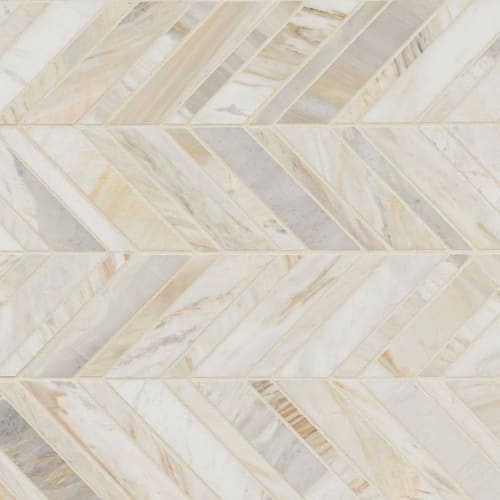 Athena Gold in Athena Gold Chevron Pattern Honed Natural Stone