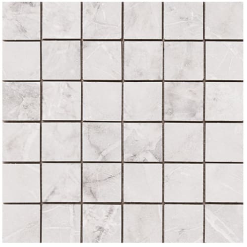 Atlantis Collection in Atlantis White Mosaic Glass Tile