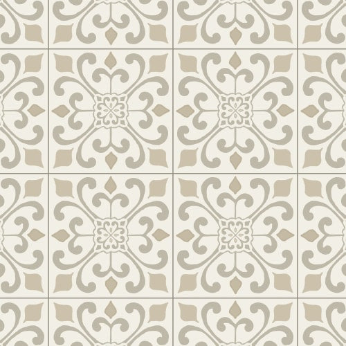 Cushionstep Amador Medallion In Crème 12'