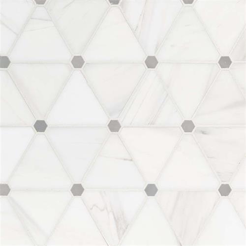 Bianco Dolomite In Bianco Dolomite - Pinwheel
