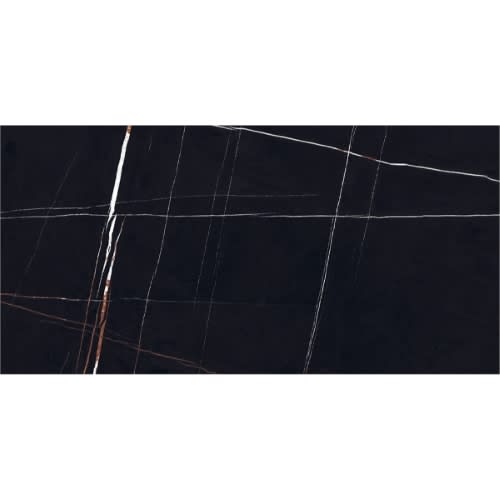Sahara Noir in Black Polished Tile