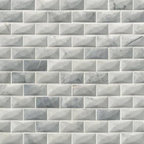 Carrara White In Carrara White - 1X2 3D