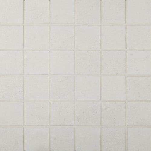 Cemento Rasato in Bianco Mosaic Tile