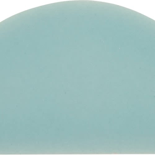 Cursive In Soft Teal Mosaic 2"X4" Demilune