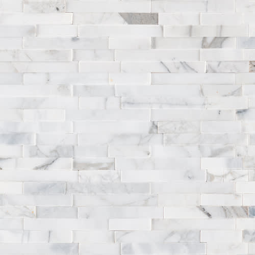 Calacatta Cressa In Calacatta Cressa Interlocking 3D Peel And Stick