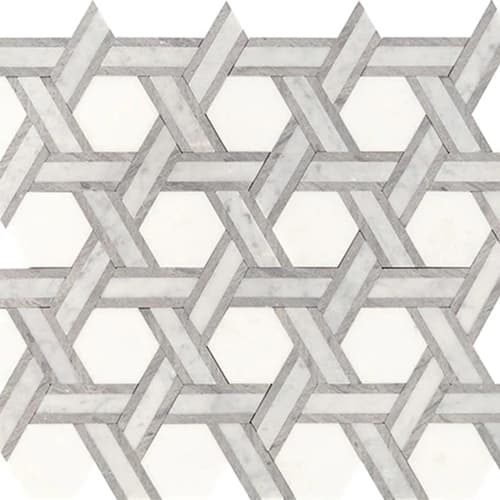Fonte in Heather Harbor Blend Rotating Hexagon Natural Stone