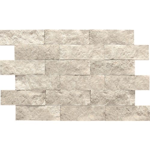 Limestone Collection In Arctic Gray 2X6 Brick Joint Polished