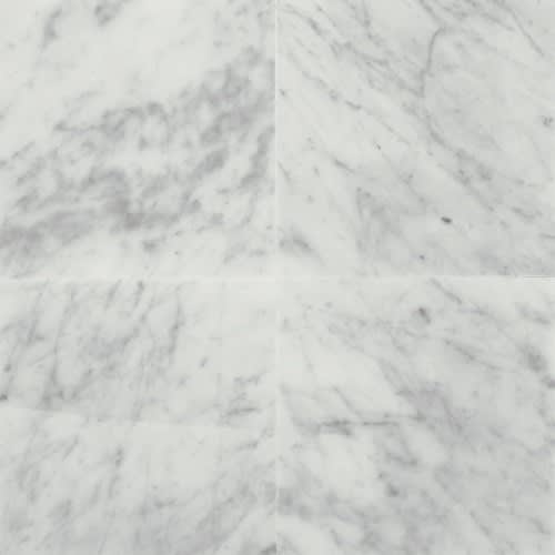 Marble Collection In Carrara White 12X12 Honed