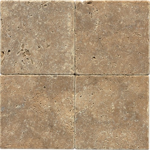 Travertine Collection In Noce 6X6 Textured