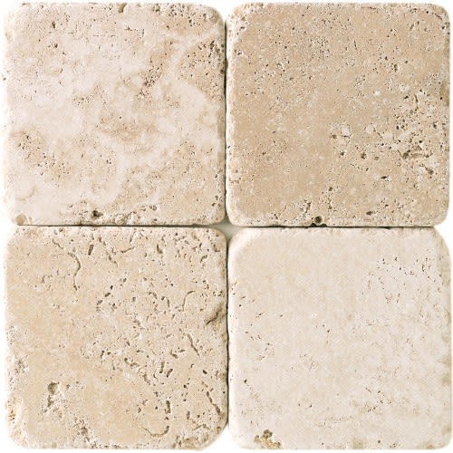 Travertine Collection In Mediterranean Ivory 3X6 Textured