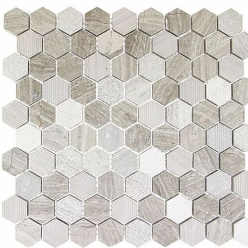Excalibur In Winter Fjord 1 1/4" Hexagon