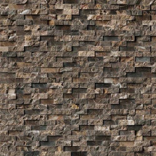 Emperador Dark In Emperador Dark - Splitface Interlocking