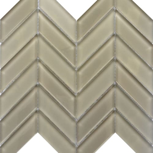 Edge in Morning Fog Glass Tile