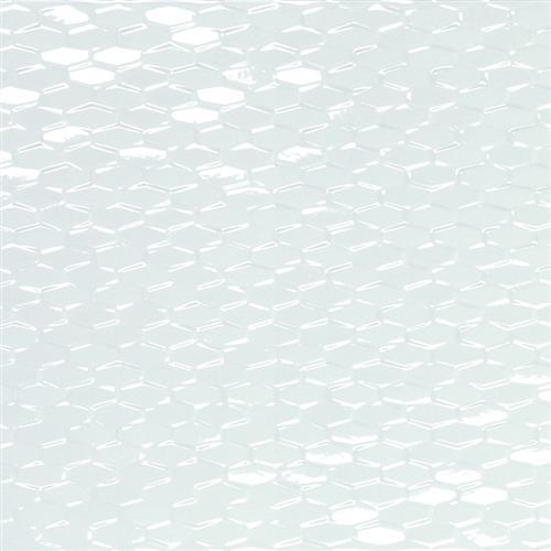 Artwork in White Mini Hexagon 12"x35" Tile