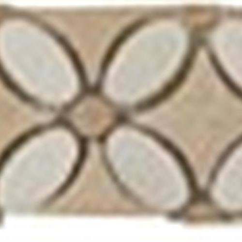 Flower in Thassos White-Emperador Light-Crema Marfil Listello Natural Stone