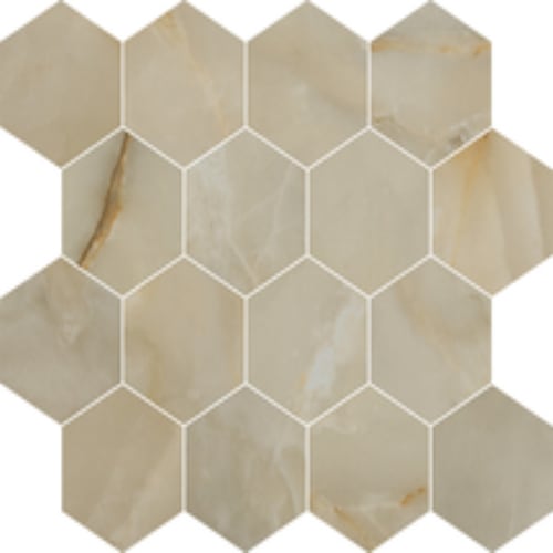 Alustra In Opulent Beige Onyx Polished Hex