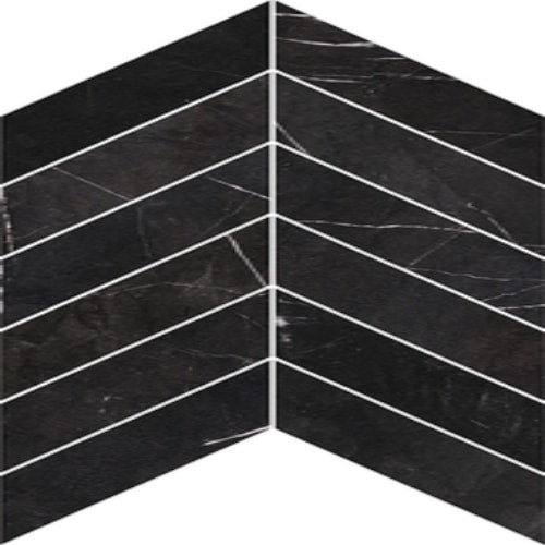 Alustra In Regal Black Polished Chevron