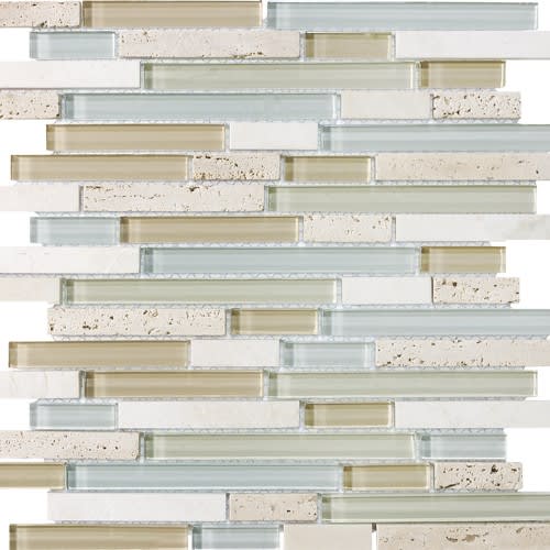 Bliss in Spa 12x12 Random Strip Mosaics Natural Stone