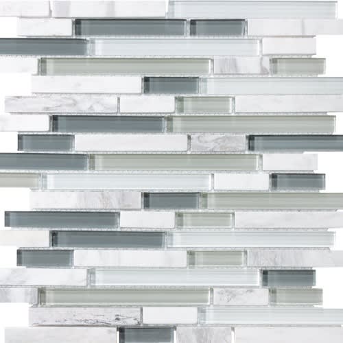 Bliss In Iceland 12X12 Random Strip Mosaics