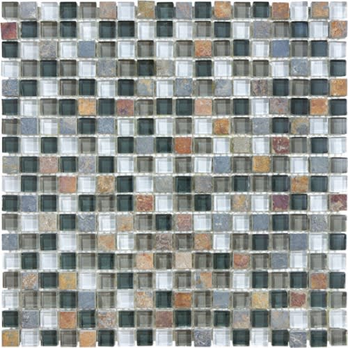 Bliss in Smoky Mica 12x12 Mosaics Natural Stone