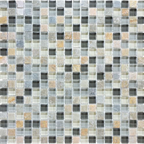 Bliss in Silver Aspen 12x12 Mosaics Natural Stone