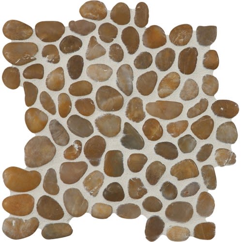Pebbles in Yellowstone Round 12x12 Natural Stone