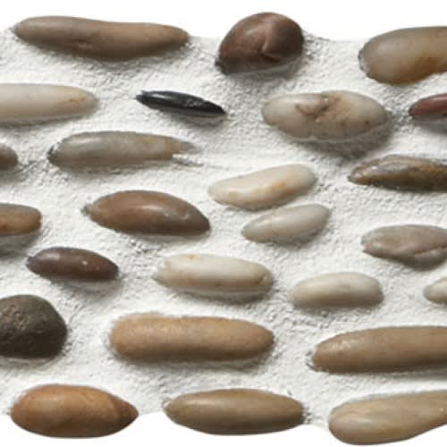 Pebbles in Mixed Salad Standing 4x12 Natural Stone