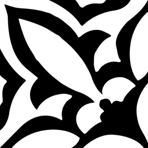 Retro Neuve In Fleur Noir