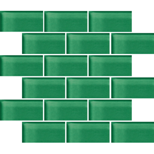 Glass Blox In Green Glow 2"X4"
